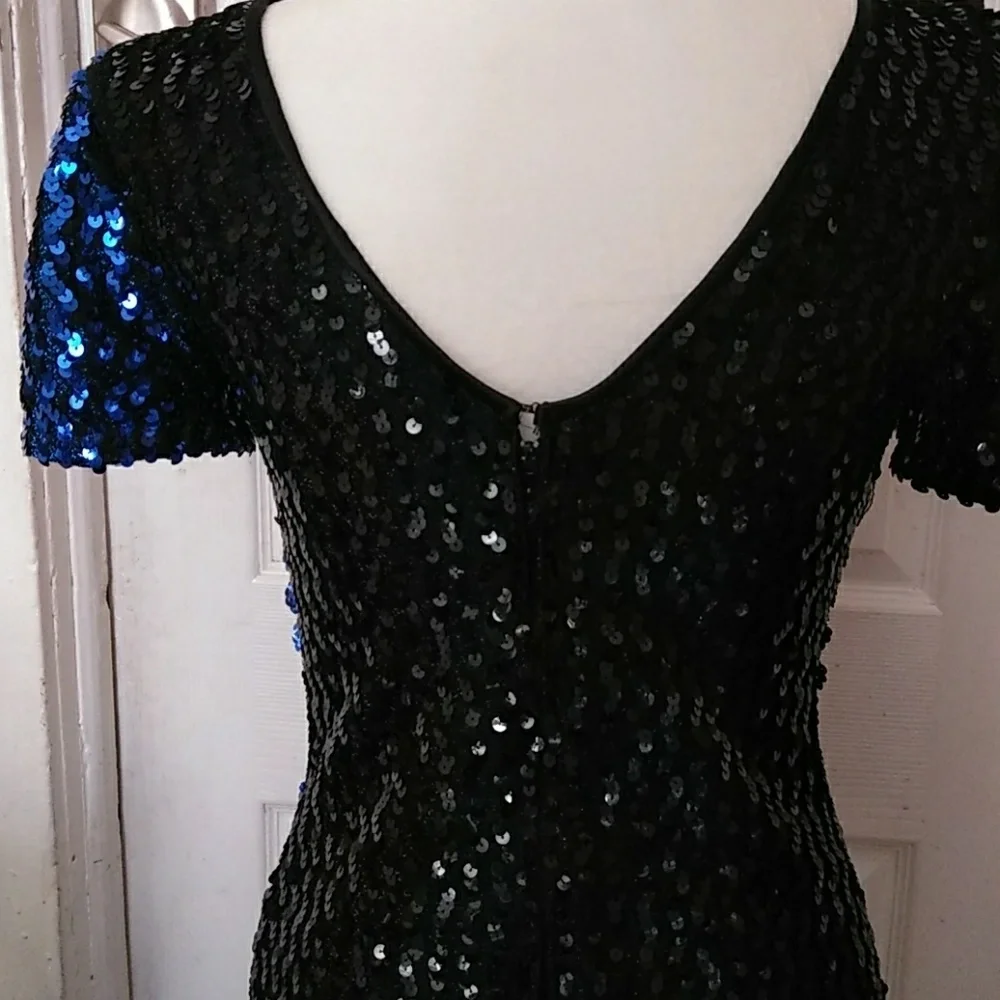 Sequence Black & Blue Whimsigoth Dress size 7/8 - Picture 5 of 8
